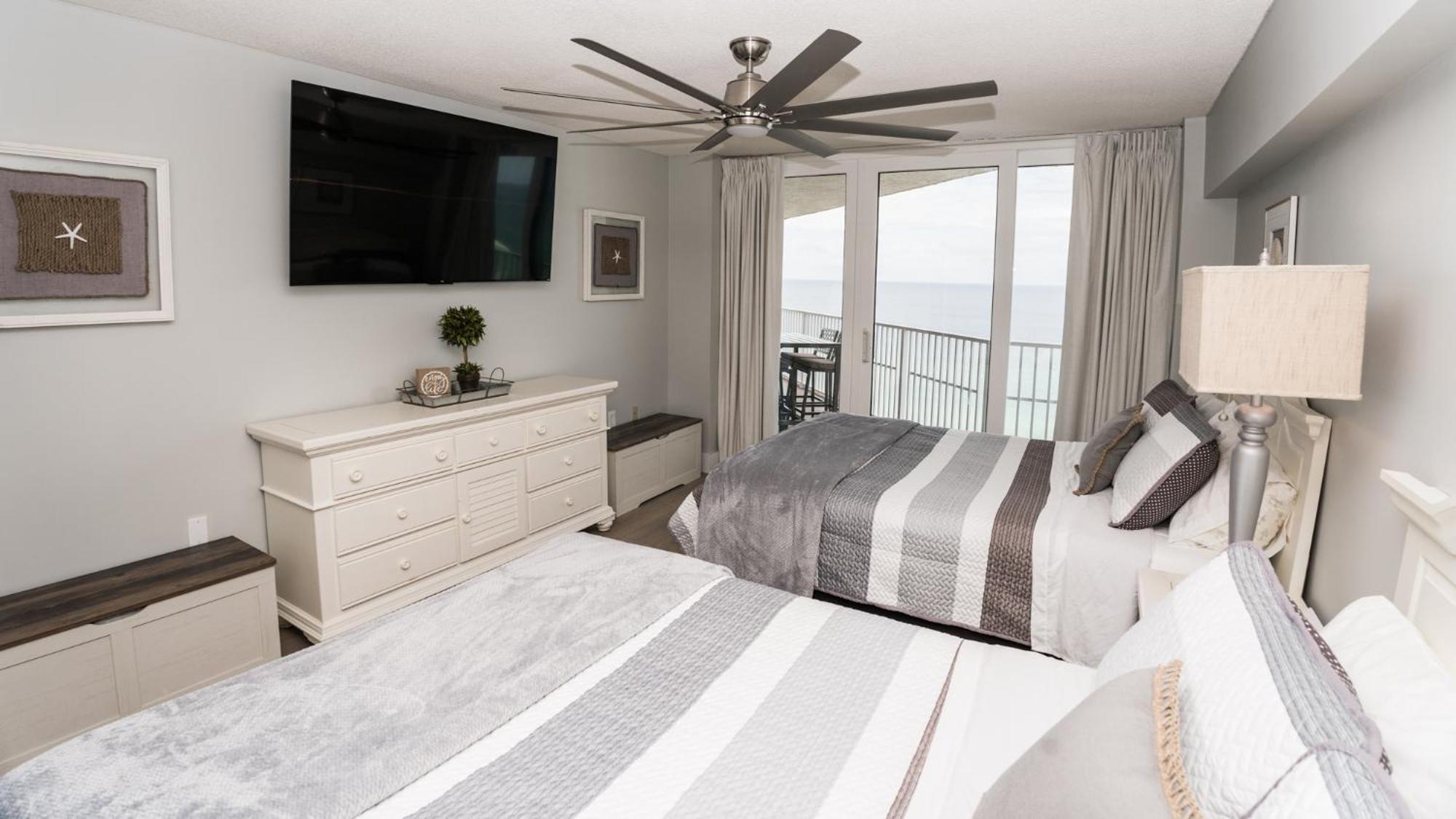 New Rental - 3Br 3Ba Corner Beachfront - 2024 Remodel - 3 Pools, Tiki Hut, Gym, Tennis ปานามาซิตี้บีช ภายนอก รูปภาพ