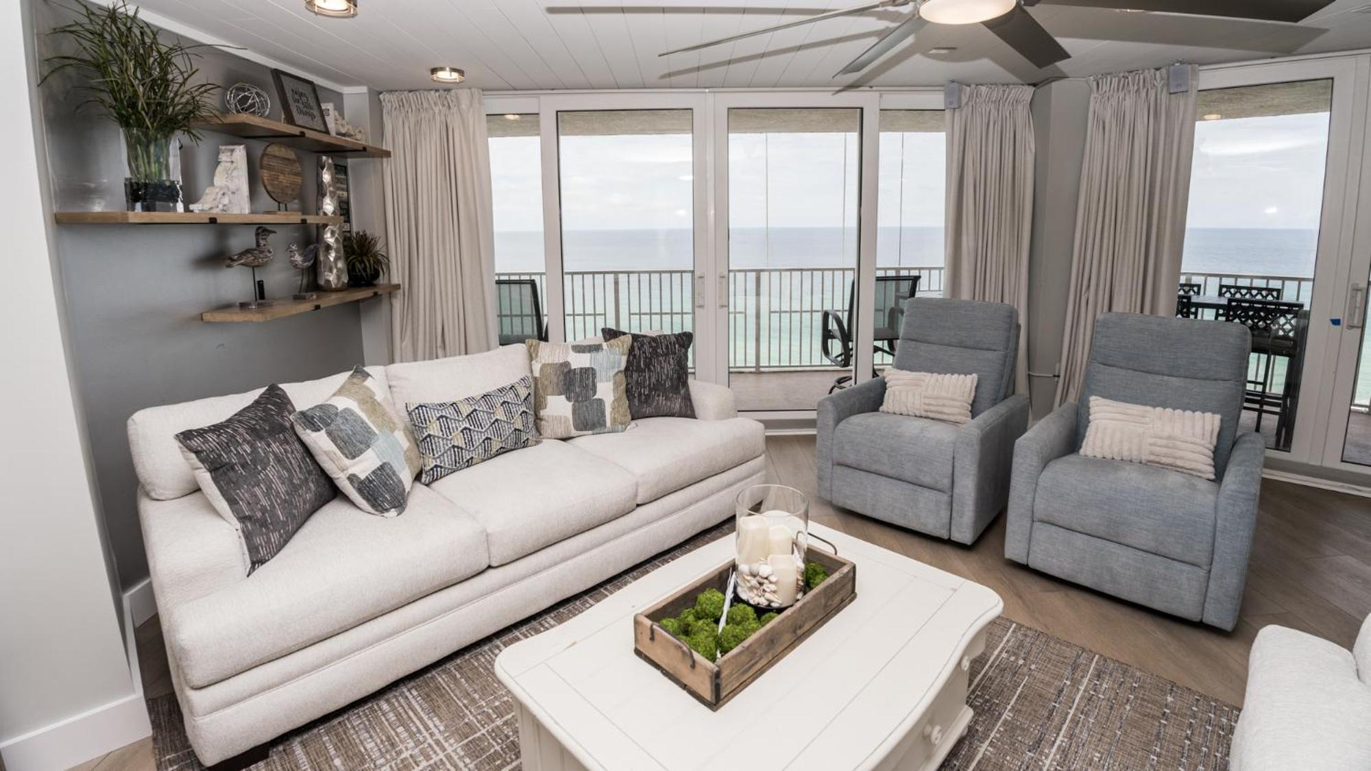 New Rental - 3Br 3Ba Corner Beachfront - 2024 Remodel - 3 Pools, Tiki Hut, Gym, Tennis ปานามาซิตี้บีช ภายนอก รูปภาพ