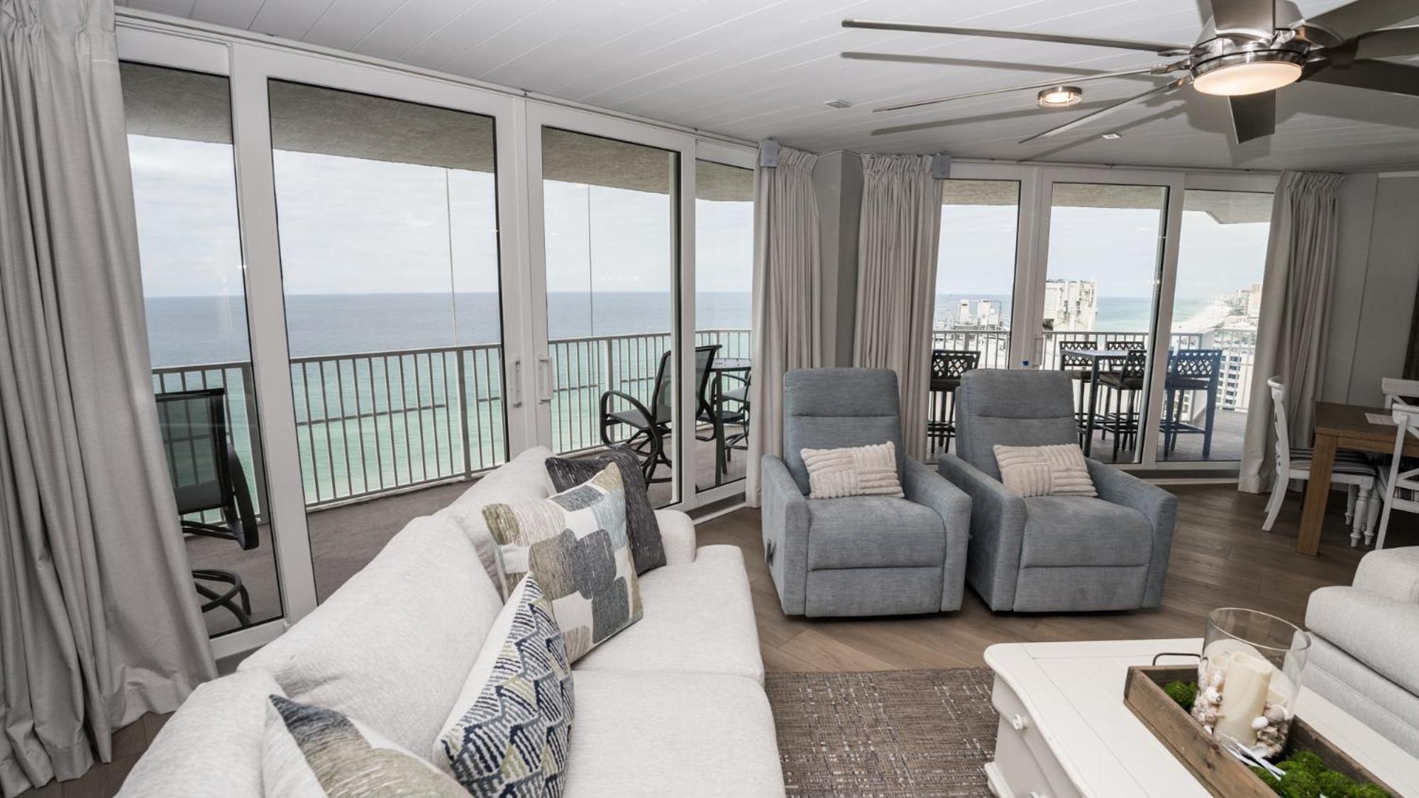 New Rental - 3Br 3Ba Corner Beachfront - 2024 Remodel - 3 Pools, Tiki Hut, Gym, Tennis ปานามาซิตี้บีช ภายนอก รูปภาพ