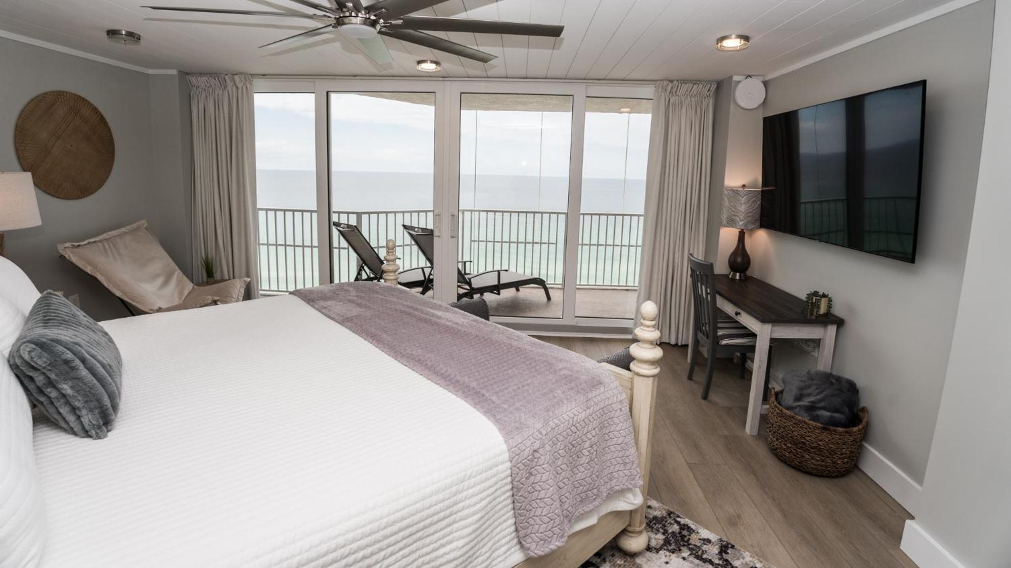 New Rental - 3Br 3Ba Corner Beachfront - 2024 Remodel - 3 Pools, Tiki Hut, Gym, Tennis ปานามาซิตี้บีช ภายนอก รูปภาพ